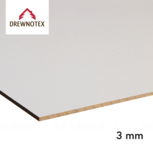 Płyta HDF Lakierowana Biała 3 mm